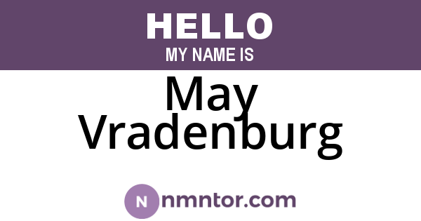 May Vradenburg