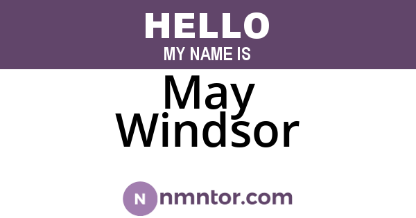 May Windsor