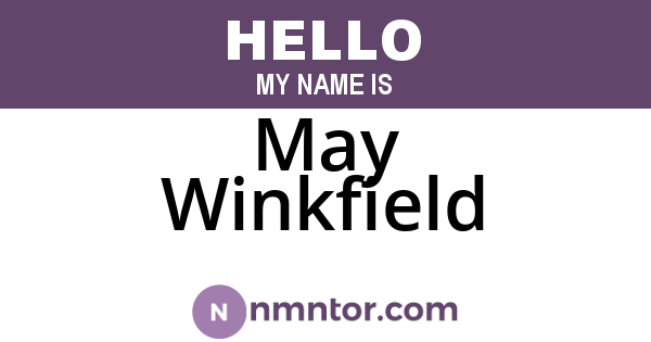 May Winkfield