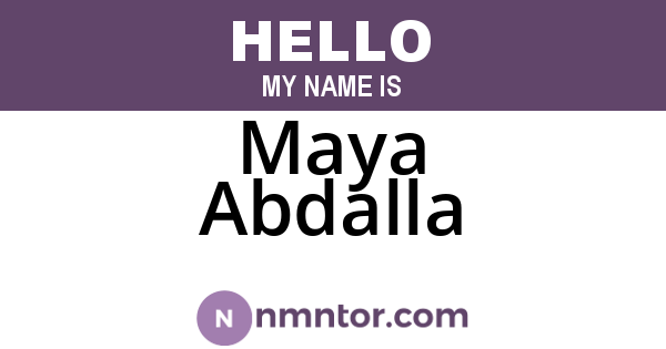 Maya Abdalla