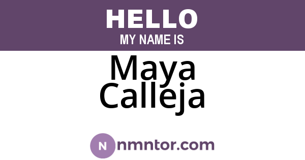 Maya Calleja