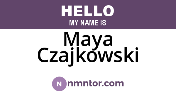 Maya Czajkowski