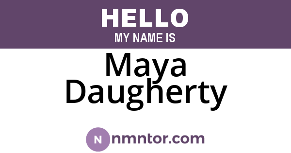 Maya Daugherty