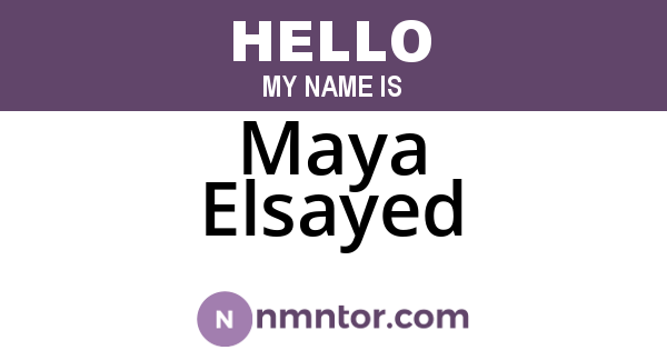 Maya Elsayed