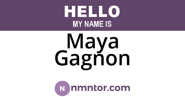 Maya Gagnon