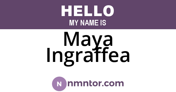 Maya Ingraffea