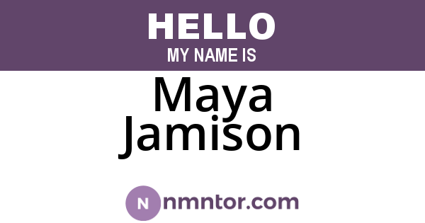 Maya Jamison