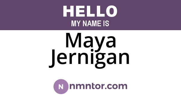 Maya Jernigan