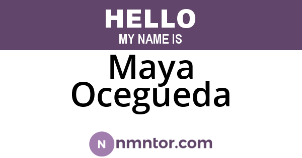 Maya Ocegueda