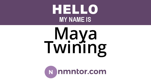 Maya Twining