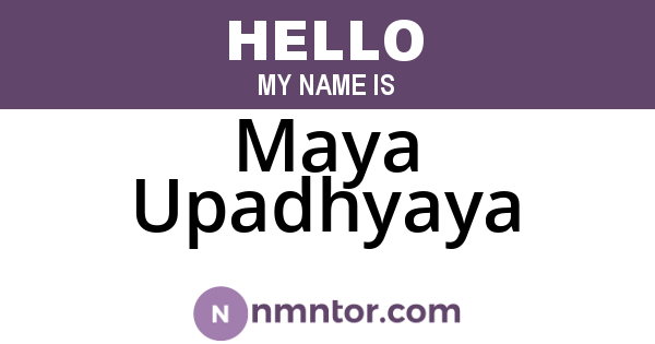 Maya Upadhyaya