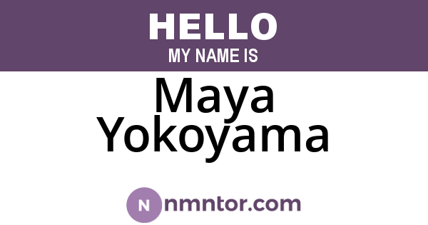Maya Yokoyama