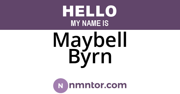 Maybell Byrn