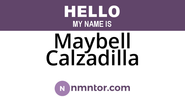 Maybell Calzadilla