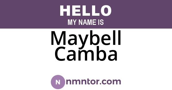 Maybell Camba