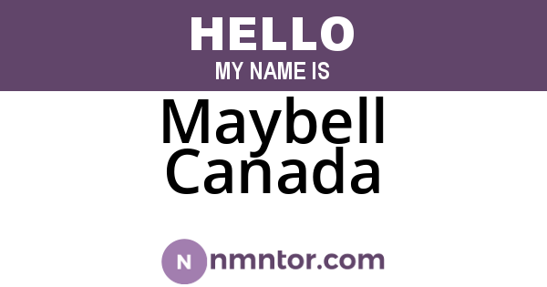Maybell Canada