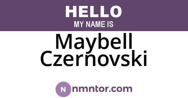 Maybell Czernovski