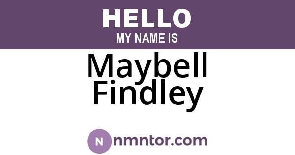 Maybell Findley