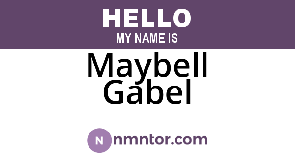 Maybell Gabel