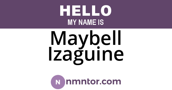Maybell Izaguine