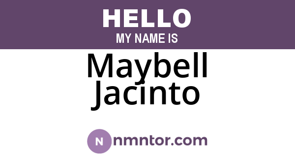 Maybell Jacinto