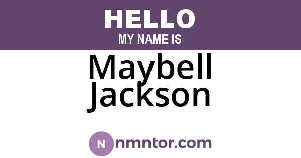 Maybell Jackson