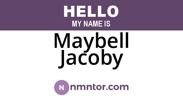Maybell Jacoby