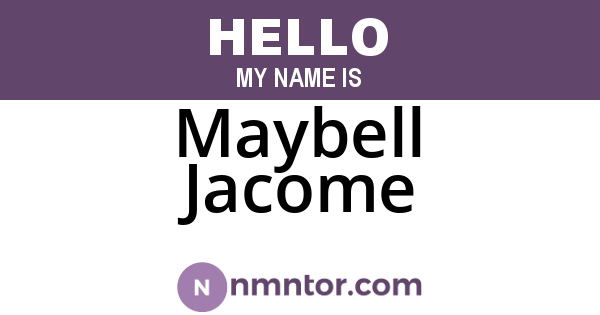 Maybell Jacome
