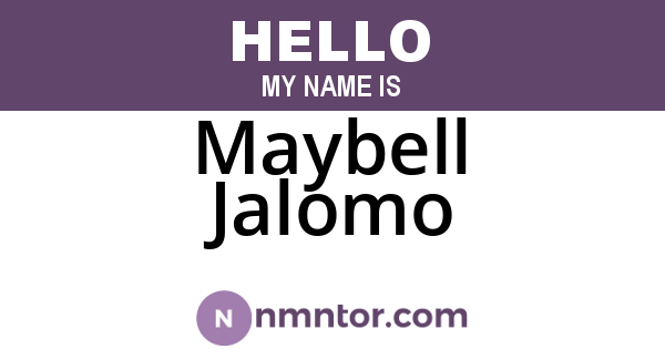 Maybell Jalomo