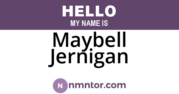 Maybell Jernigan