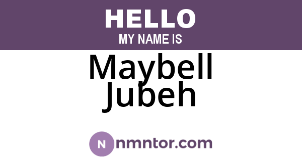 Maybell Jubeh