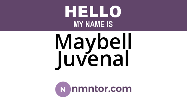 Maybell Juvenal