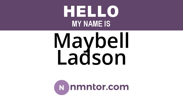 Maybell Ladson