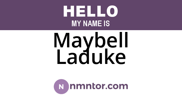 Maybell Laduke