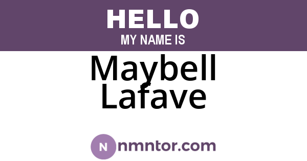 Maybell Lafave