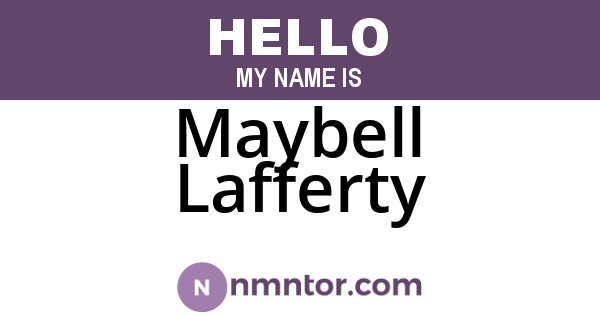 Maybell Lafferty