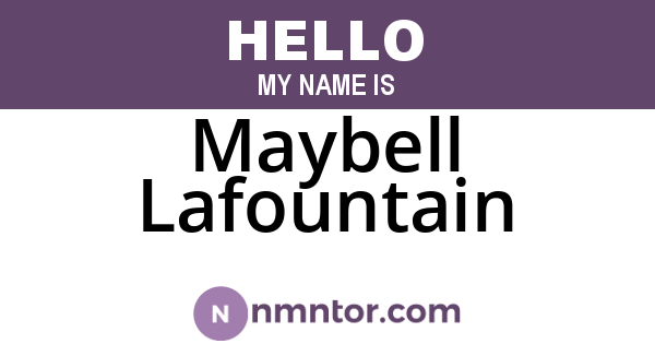 Maybell Lafountain