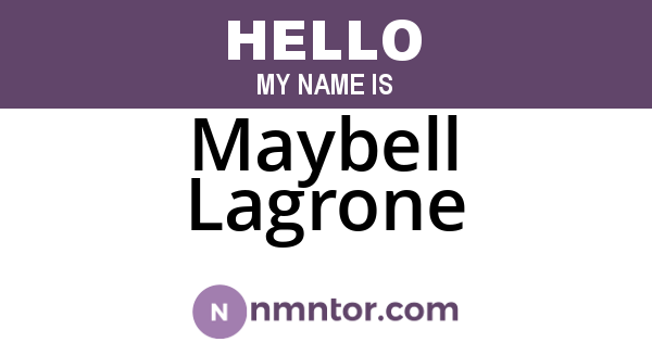 Maybell Lagrone