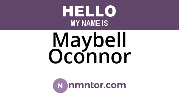 Maybell Oconnor