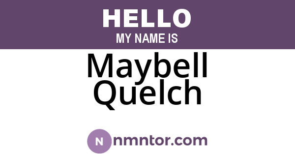 Maybell Quelch
