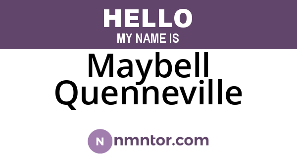 Maybell Quenneville