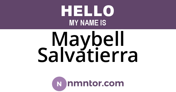 Maybell Salvatierra