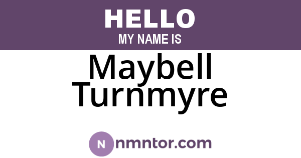 Maybell Turnmyre