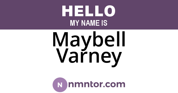 Maybell Varney