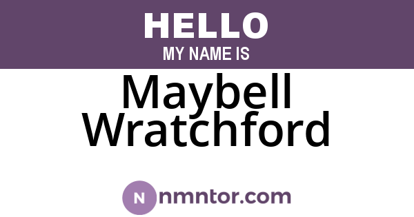 Maybell Wratchford