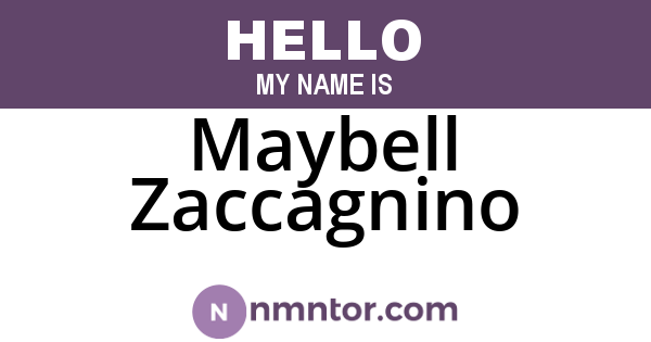 Maybell Zaccagnino