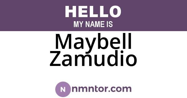 Maybell Zamudio