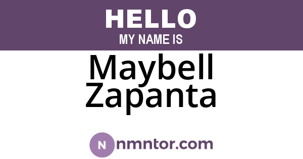 Maybell Zapanta