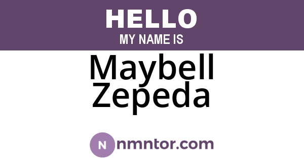 Maybell Zepeda
