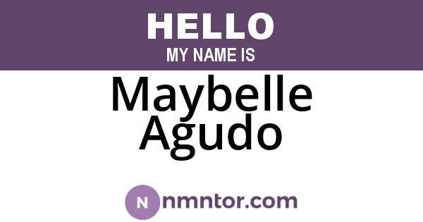 Maybelle Agudo